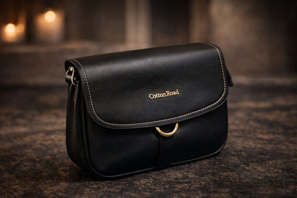 Black Satchel Essential Bag - Cotton Road