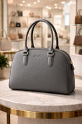 David Jones Classic Dome Handbag Gray