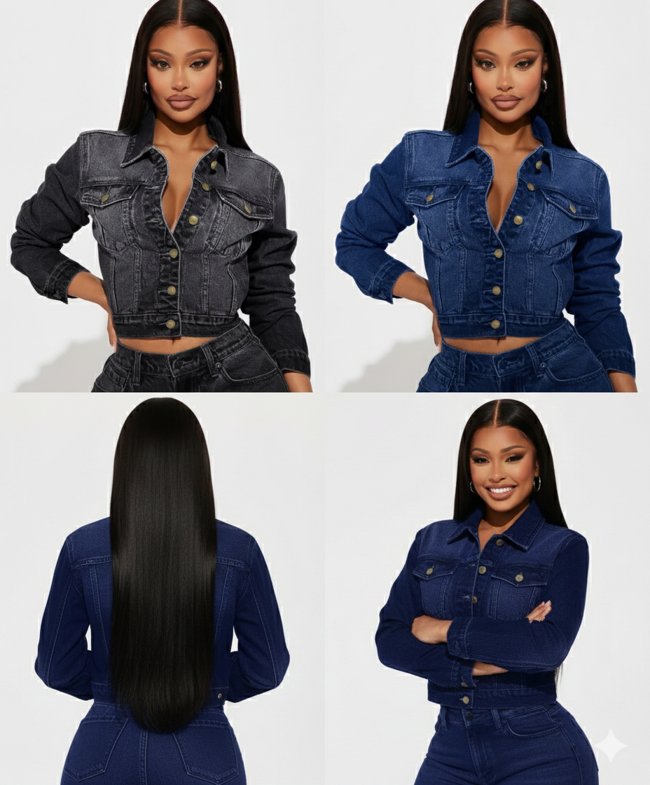 The Essential Cropped Denim Jacket