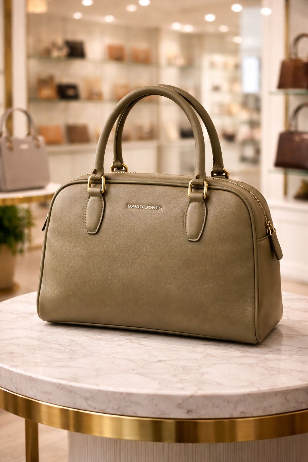 David Jones Boston Bag Olive