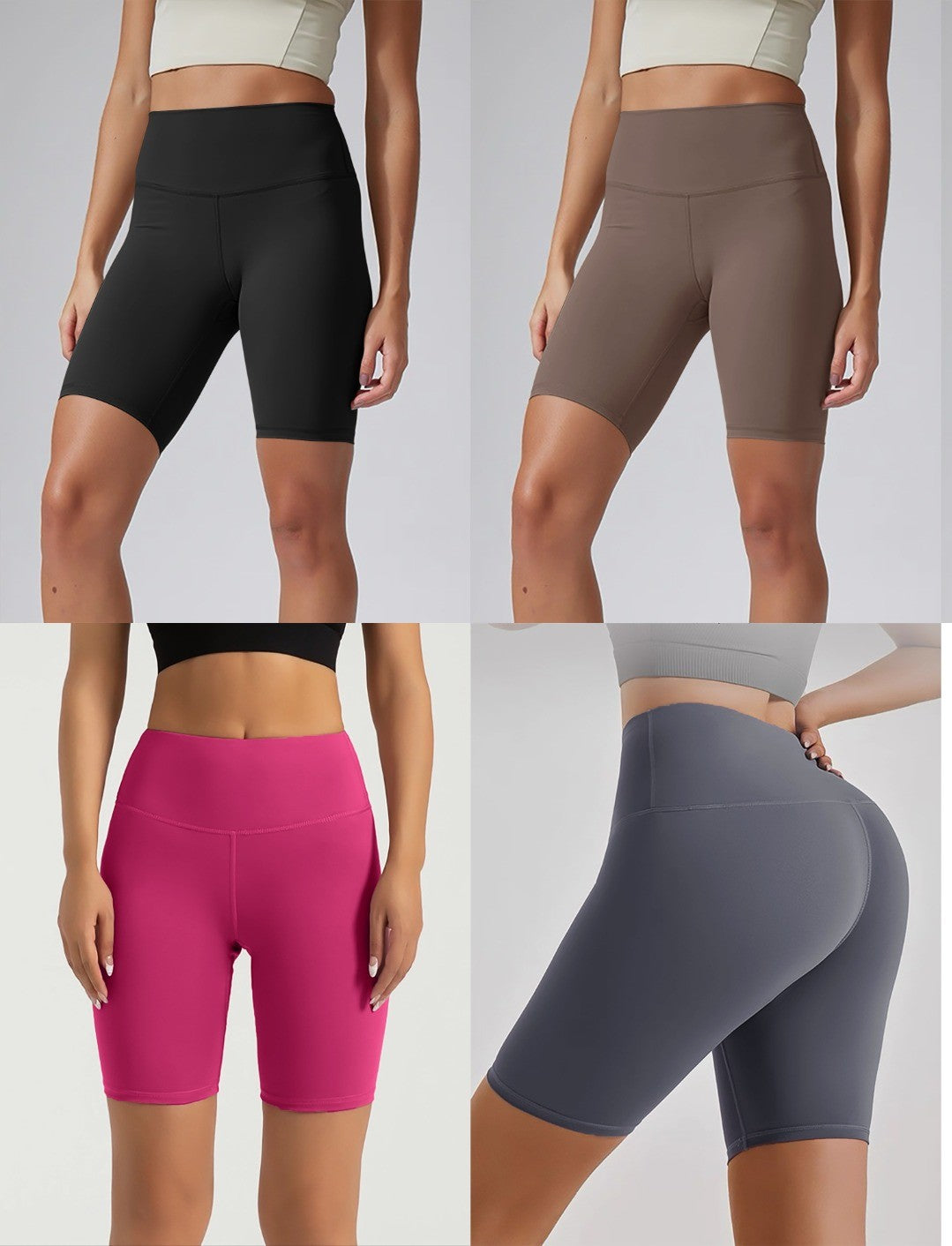 Sculpting High-Waist Biker Shorts  – Active & Athleisure