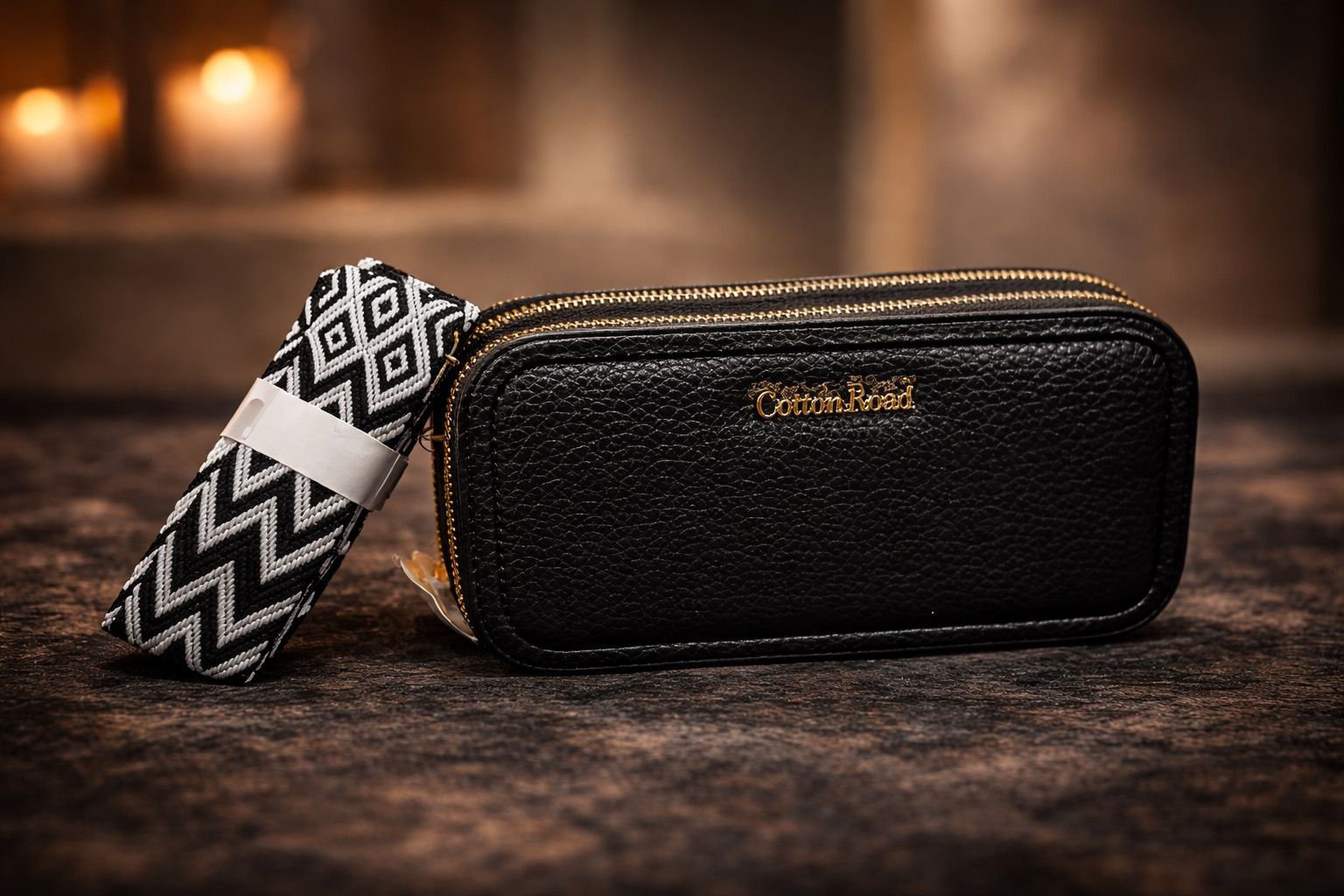 Cotton Road Double Zip Organizer Wallet