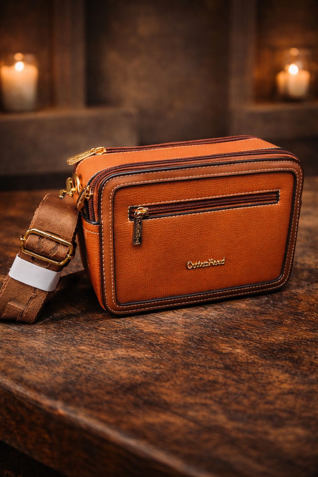 Cotton Road Luxe Tan Crossbody